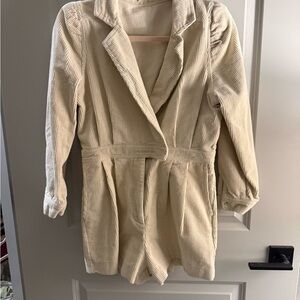 Women's Cream Corduroy Jacket